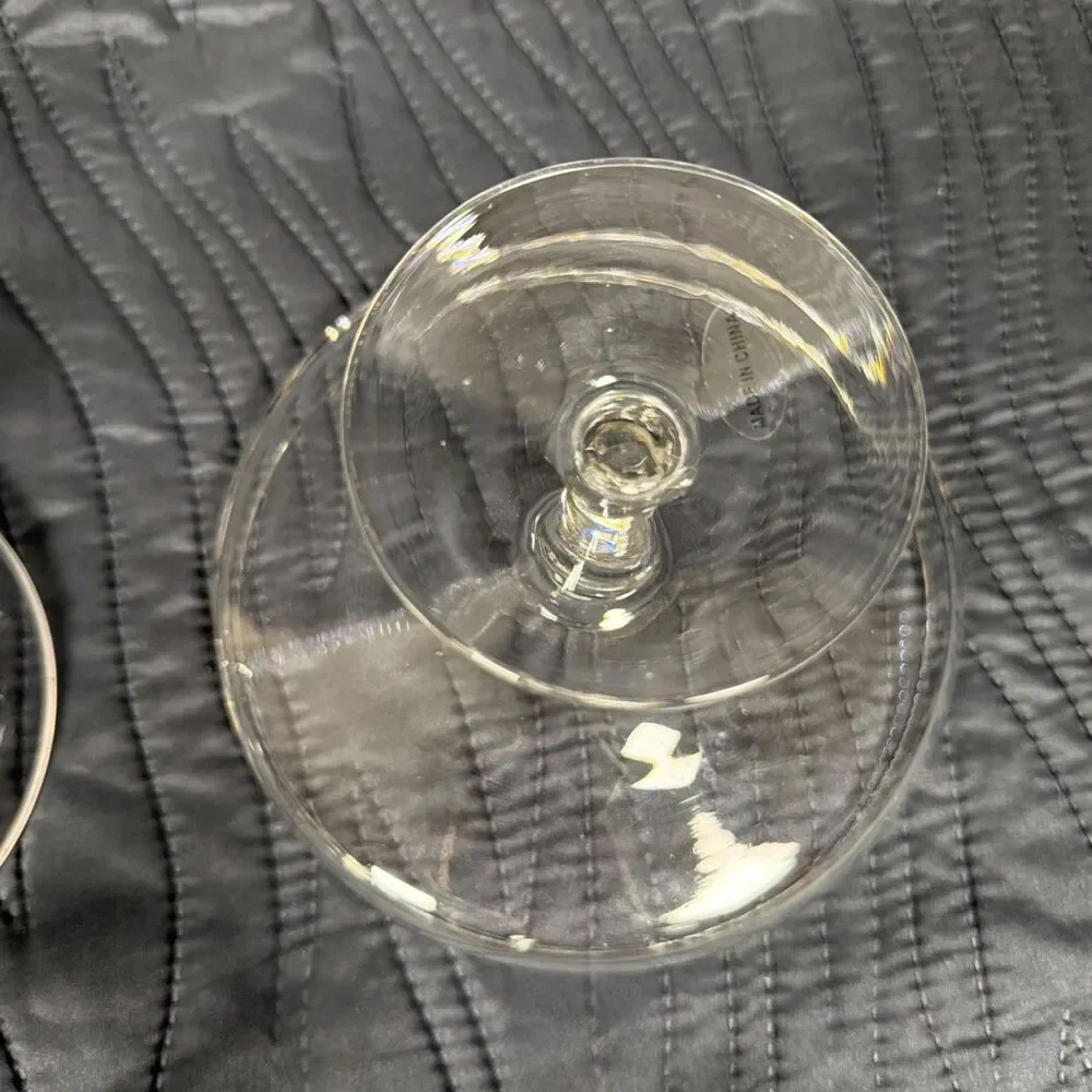 Set of 3 Clear Glass Pedestal Cake Stands w/ Domed Lids Cloches 8